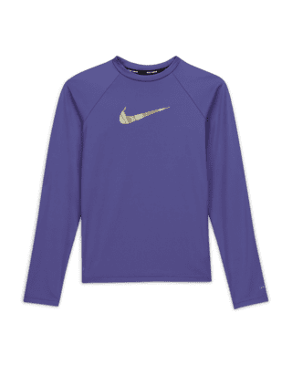 Nike Swoosh Big Kids' (Girls') Long-Sleeve Hydroguard Swim